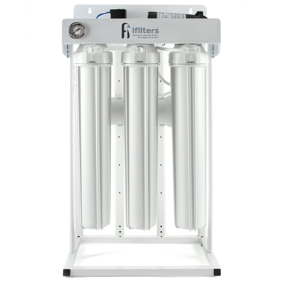 iFilters 300 GPD Light Commercial Reverse Osmosis System for Ultra Clean & Safe Water - 1/4" Ports, All filters included