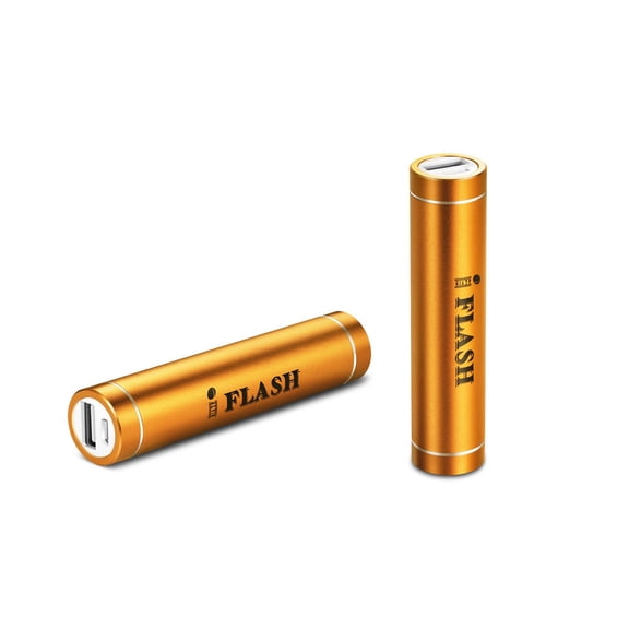 iFlash Aluminum 2600mAh External Battery Pack Power Bank Charger 5V 1A output for Apple iPhone 7, iPhone 7 Plus, iPhone 6S / Plus, Samsung Galaxy S8, S7, S6 (Support all iPhone/Samsung mobile Phones)