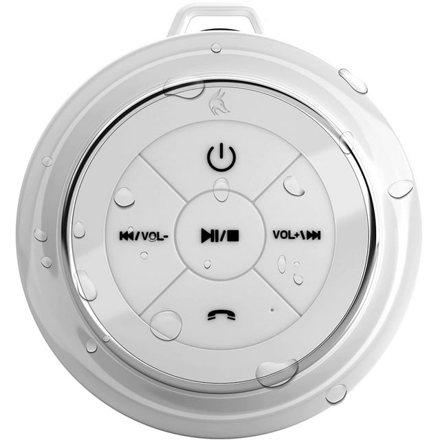 iFox Bluetooth Speaker iF012, Portable Speakers, IPX7 Waterproof, White
