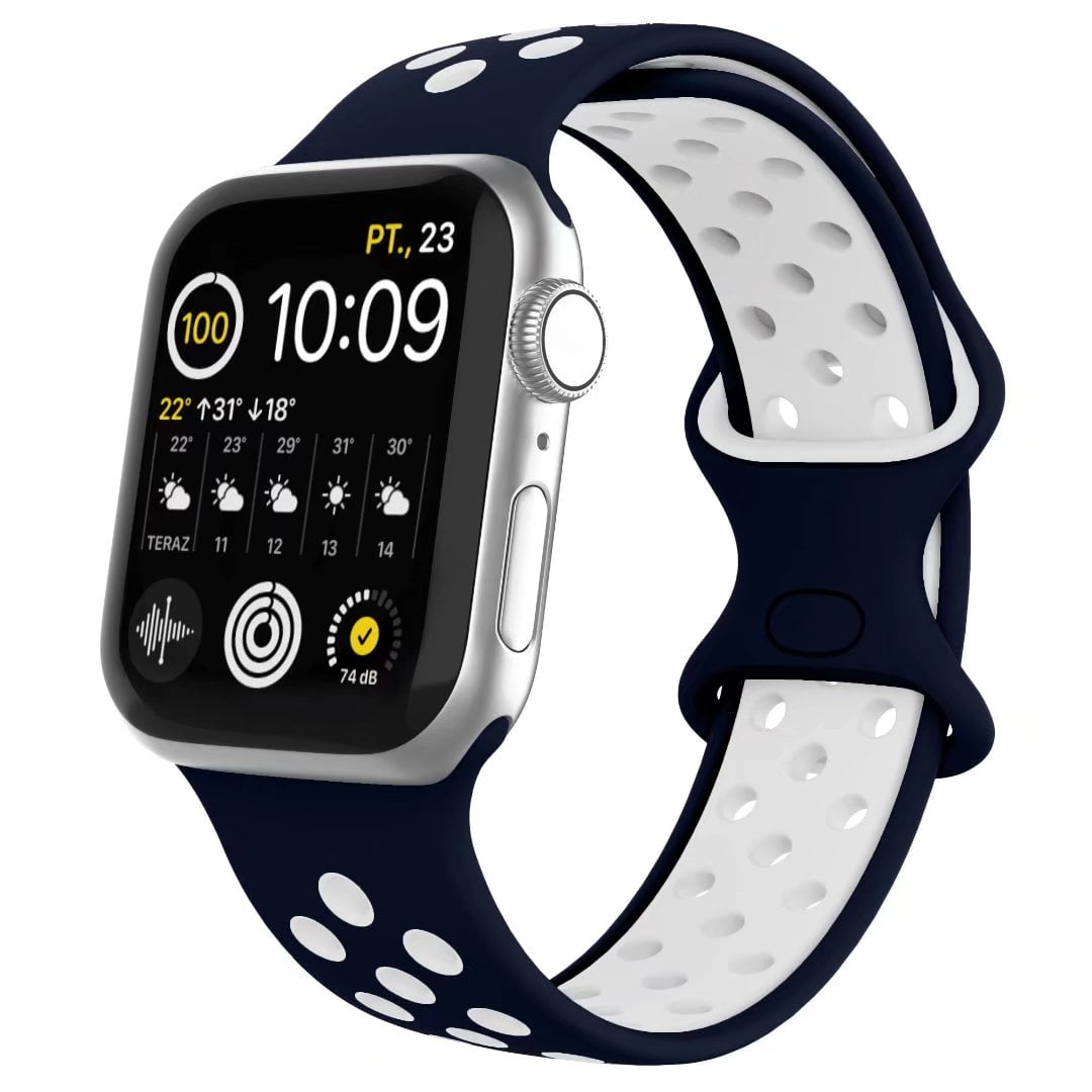 iGK Compatible for Apple Watch Band 38mm 40mm 42mm 44mm Wristbands Women Men Soft Silicone Sport Replacement Bands Strap Compatible for iWatch Apple Watch Series 7 6 5 4 3 2 1 SE Walmart Business Supp...