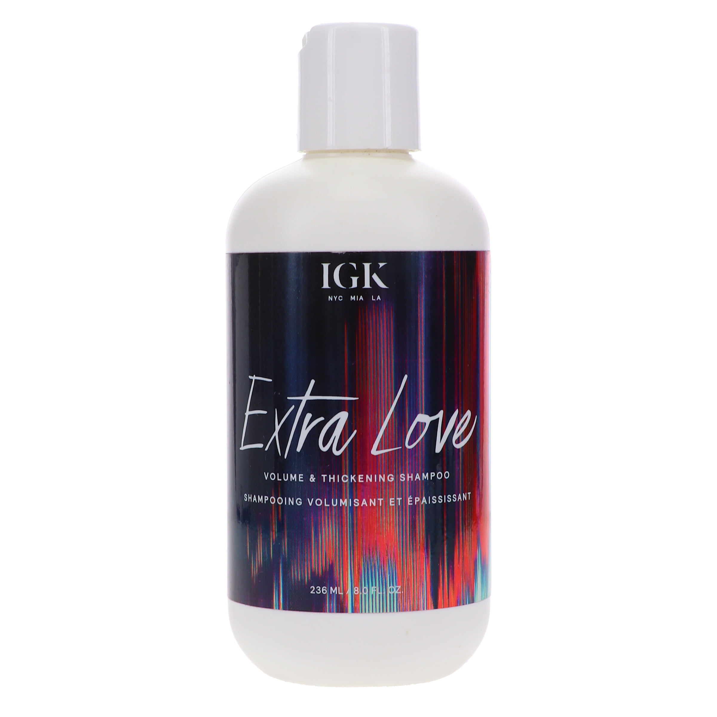 iGK Extra Love Coconut Oil Volume & Thickening Shampoo 8 oz Therapy for Chemically Treated