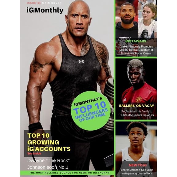 Cover iGMonthly - The Most Reliable Source for News on INSTAGRAM: Issue 01, Book 1, (Paperback)
