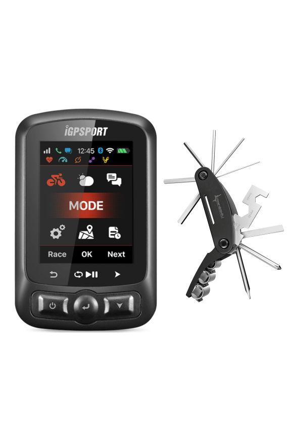iGPSPORT iGS620 GPS Cycling Computer with Wearable4U Bundle