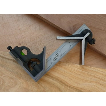 iGaging Combination Square Premium 3-Piece 6" 4R Center Head