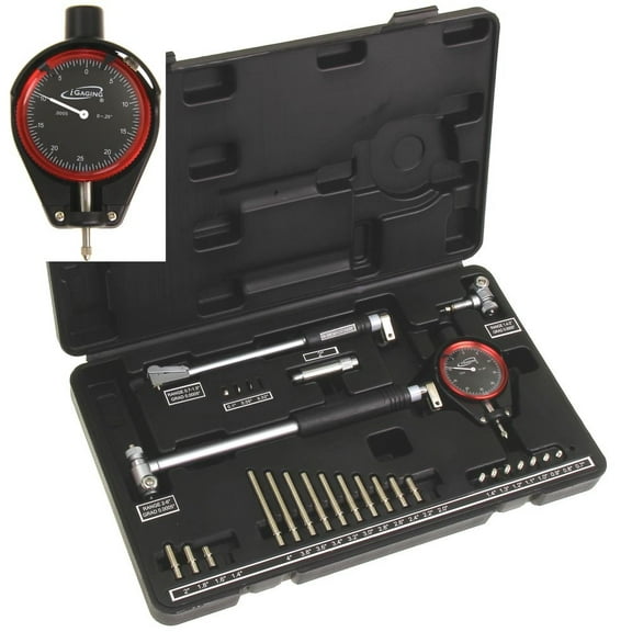 iGaging Dial Bore Gauge 0.7"-6"/0.0005" Deep Engine Hole Cylinder Measurement Gage