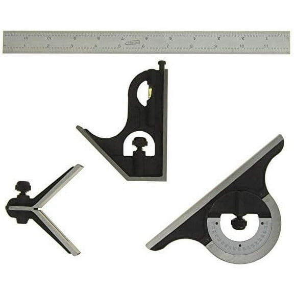 iGaging Premium 4-Piece 12" 4R Combination Square
