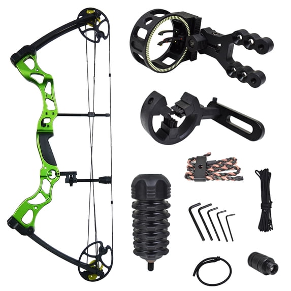 iGlow 40-70 lbs Black / Camouflage Camo Archery Hunting Compound Bow 175 150 60 55 30 lb Crossbow