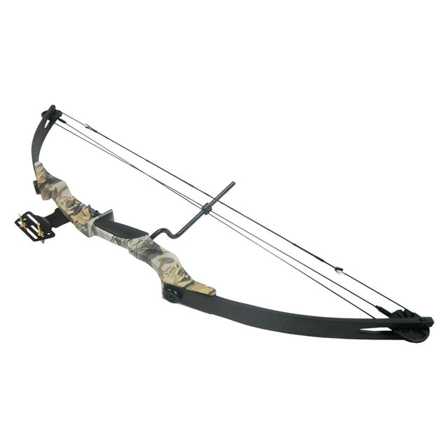 iGlow 55 lb Black / Sliver / Camouflage Camo Archery Hunting Compound Bow 175 150 80 50 40 lbs Crossbow