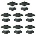 thumbnail image 1 of iGlow Outdoor Solar LED Post Deck Cap Light, Black/White, 4x4, 8-Pack, PVC Vinyl Wood, 1 of 3
