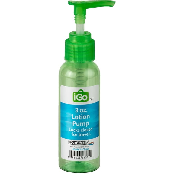 iGo 3oz Travel Lotion Pump, Plastic