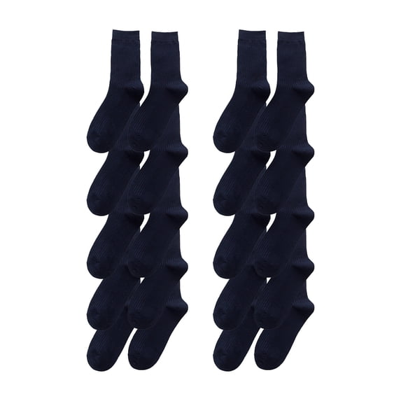 iHPH7 10 Pairs of Socks Men Socks Work Socks for Men Casual Socks for Men Mens Mid Crew Socks Mens Crew Socks Crew Socks for Men Christmas Gifts Navy A
