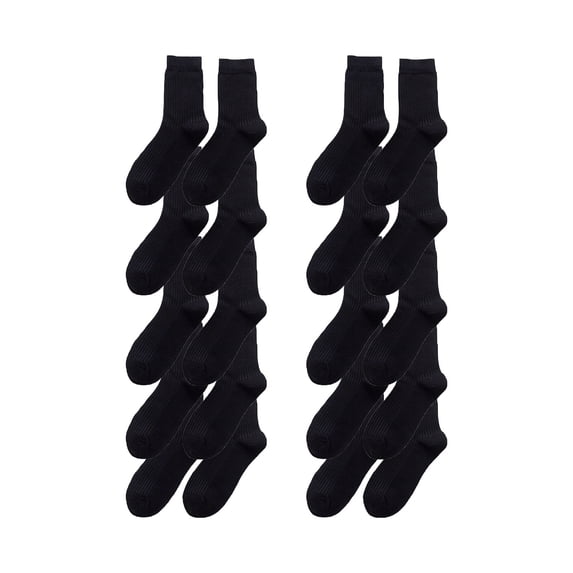 iHPH7 10 Pairs of Socks for Men Work Socks for Men Running Socks Comfortable Socks for Men Holiday Gift Above Ankle Socks Men Gifts for Men Black A
