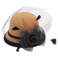 thumbnail image 1 of iHPH7 1920s Hat Fedora Hats for Women Vintage Hats for Women Bucket Hats for Woman Funeral Hats for Women, A M, 1 of 3