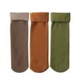 thumbnail image 1 of iHPH7 3 Pairs of Socks Fleece Socks Women Soft Socks Fleece Lined Socks Crew Socks for Women Cute Crew Socks for Women Above Ankle Socks Women Warm Womens Socks E One Size, 1 of 9