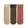 thumbnail image 1 of iHPH7 3 Pairs of Socks Fleece Socks Crew Socks Women Fleece Lined Socks Mid Socks Womens Winter Socks Holiday Gift Women Crew Socks D One Size, 1 of 9
