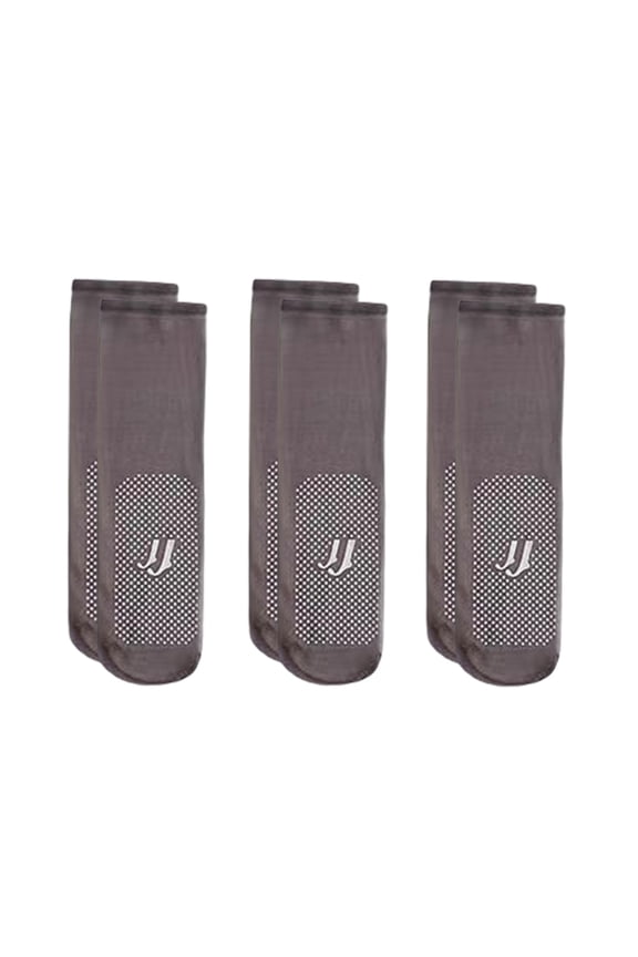 3 Pairs of Socks Non Slip Socks Gripper Socks Women Crew Socks Thin Socks Breathable Socks Women Soft Socks Casual Socks Gray One Size