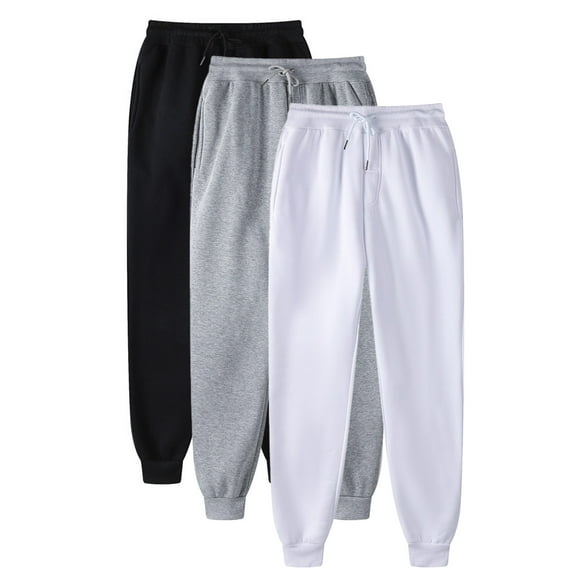 iHPH7 3pcs Workout Sweatpants Women Fall Clothes Gym Pants Women Athleisure Women Elastic Waist Pants for Women Workout Pants Women Y2k Sweatpants Light Pink L