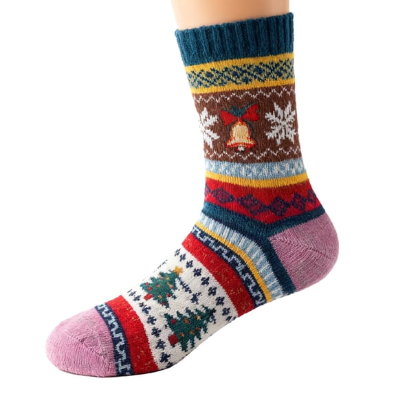 iHPH7 5 Pairs of Socks Wool Socks for Women Cute Crew Socks for Women Socks for Women Crew Womens Crew Socks Stockings for Women Ladies Socks Winter Socks for Women Orange One Size