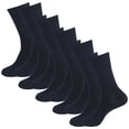 thumbnail image 1 of iHPH7 5pcs Crew Socks for Women, Running Socks, Athletic Socks Women, Breathable Socks Women, Navy One Size, 1 of 4