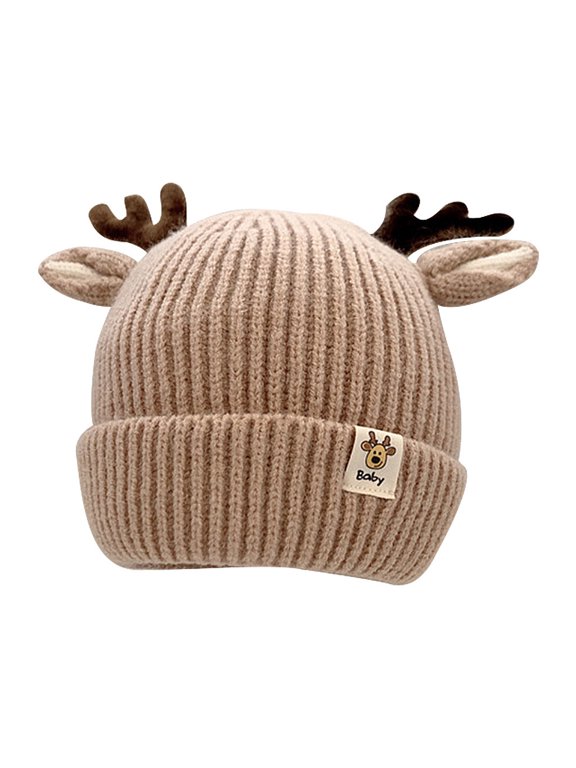Baby Beanie Infant Winter Hat Knit Beanie Infant Beanie Baby Beanies Newborn Skull Beanie Knitted Hat Khaki One Size