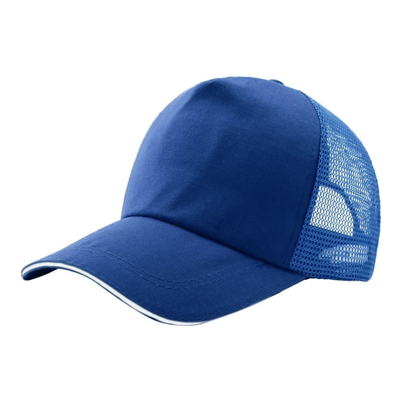 iHPH7 Baseball Cap Trucker Hat Unisex Mesh Baseball Cap Snapback Hat Mesh Back Trucker Hats, Blue One Size