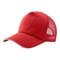 thumbnail image 1 of iHPH7 Baseball Cap Trucker Hat Unisex Mesh Baseball Cap Snapback Hat Mesh Back Trucker Hats, Red One Size, 1 of 4