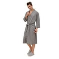 thumbnail image 1 of iHPH7 Bathrobe for Women, Waffle Robes for Women, Robes for Women, Womens Robes Clearance Sale, Long Robes for Women, Gray XL, 1 of 9