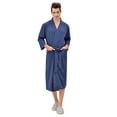 thumbnail image 1 of iHPH7 Bathrobe for Women, Waffle Robes for Women, Robes for Women, Womens Robes Clearance Sale, Long Robes for Women, Navy 3XL, 1 of 9