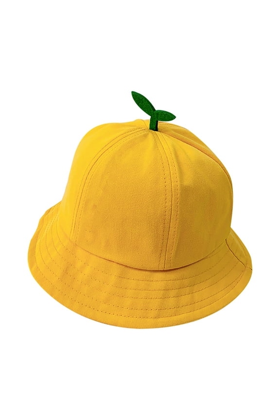 Beach Bucket Hat Summer Hats for Kids Girls Hats for Kids Ages 4-8 Kids Sun Hats with Uv Protection Kids Beach Hat, Yellow One Size