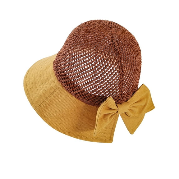 iHPH7 Beach Hats for Women Packable Beach Gifts for Women Sunhat Women Beach Hats for Women Foldable Floppy Beach Hats for Women, Yellow One Size