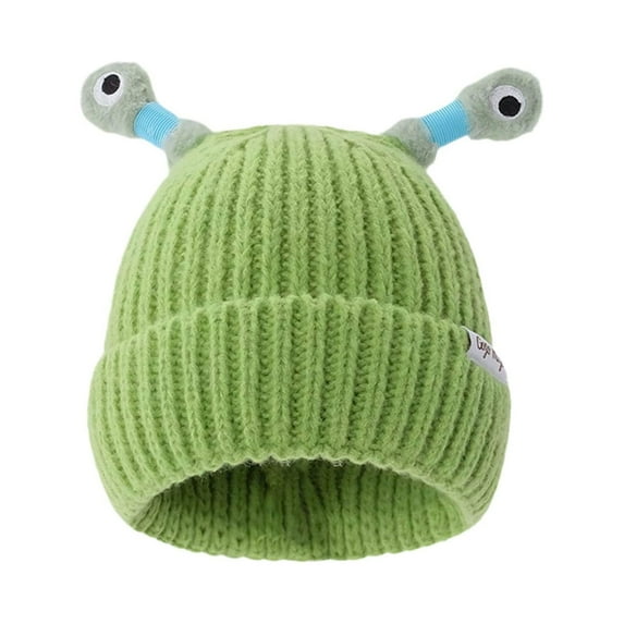 iHPH7 Beanie Hat Knit Hat Wool Beanies for Men Womens Winter Hat Knit Cap Wool Hats for Men Y2k Beanie Green One Size