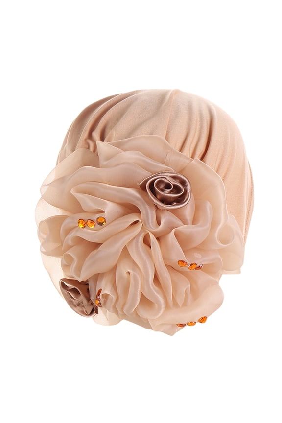 Beanie for Women Cancer Headwear for Women Pre Tied Head Scarf for Women Head Scarf for Women's Hair African Turbans for Women, Khaki One Size