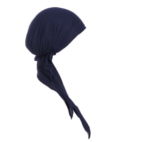 iHPH7 Beanie for Women Turbans for Women with Cancer Muslim Head Scarf for Women Hair Accessories for Women Hair Turban, Navy One Size