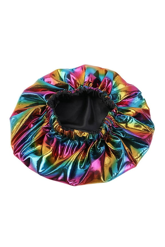 Bonnet for Sleeping Sleep Bonnets for Women Hair Bonnet for Sleeping Satin Bonnet Head Coverings for Women, Black One Size