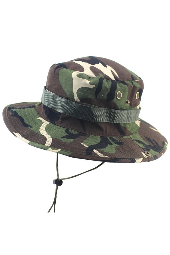 Boonie Hat Military Tactical Boonie Hats for Men Women Hunting Fishing Outdoor Camouflage 2 One Size