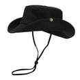 thumbnail image 1 of iHPH7 Boonie Hats Fishing Bucket Hiking Hat Women Sun Protection Hat Wide Brim Hat, Black One Size, 1 of 3
