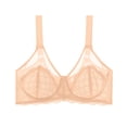 thumbnail image 1 of iHPH7 Bras for Women Lace Minimizer Underwire Bra, Unlined Full Coverage with Comfortable Lift for Large Bust Beige 36C, 1 of 8