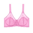 thumbnail image 1 of iHPH7 Bras for Women Lace Minimizer Underwire Bra, Unlined Full Coverage with Comfortable Lift for Large Bust Pink 38C, 1 of 8