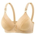 thumbnail image 1 of iHPH7 Breathable Bras for Women, Wireless Bras for Women, Comfortable Bras for Women, Bras for Women No Underwire, Push Up Bra, Beige 36B, 1 of 5