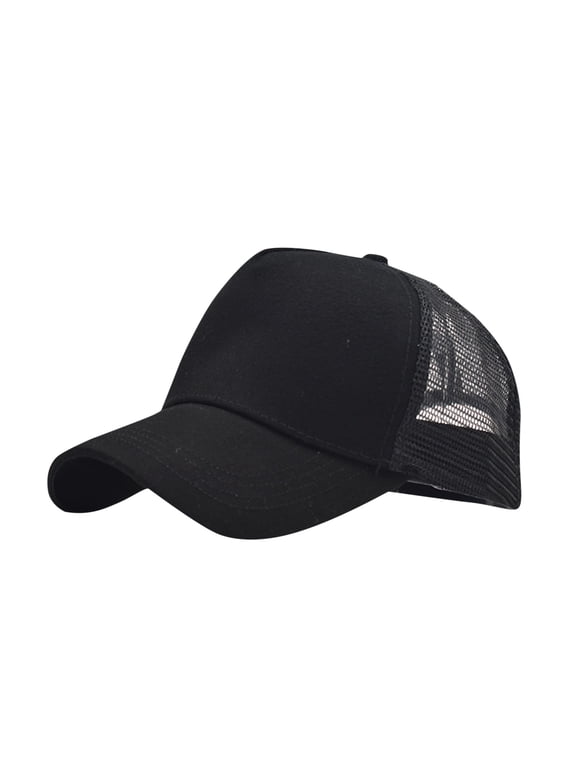 Brim Hats for Men Ball Caps Women Womens Hats Summer Hiking Hat Women Workout Hat, Black One Size