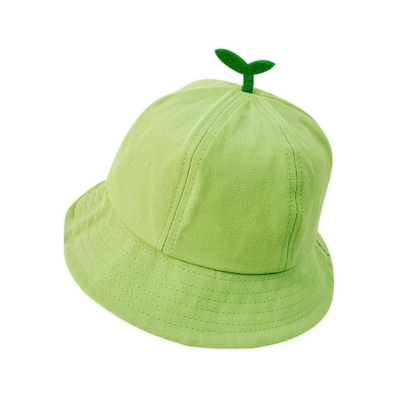 iHPH7 Bucket Hat with Strings Kids Fishing Hat Boys Hats for Kids Ages 4-8 Kids Hat Kids Beach Hat, Green One Size