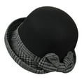thumbnail image 1 of iHPH7 Bucket Hats for Woman Cloche Hats for Women Dress Hats for Women 1950s Accessories for Women Church Hats for Women, Black M, 1 of 3