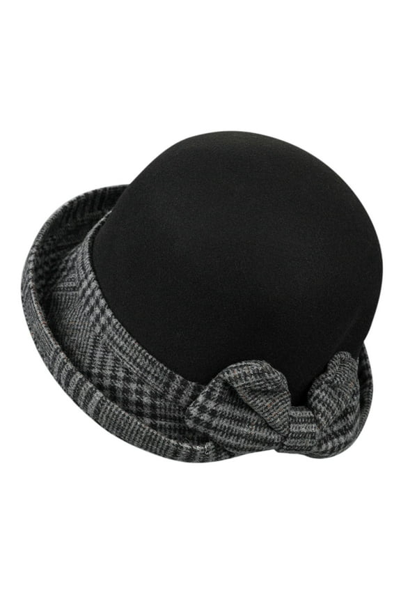 Bucket Hats for Woman Cloche Hats for Women Dress Hats for Women 1950s Accessories for Women Church Hats for Women, Black M