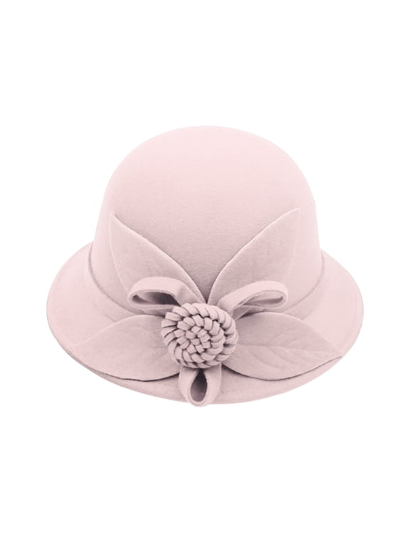 Bucket Hats for Woman Winter Hats for Women 1920s Hat Felt Hat Church Hats for Women, C M