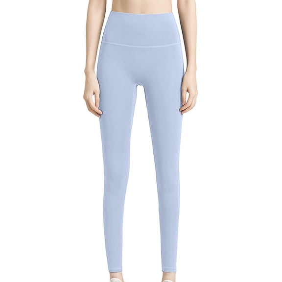 iHPH7 Butt Lifting Leggings for Women, Seamless Leggings for Women, Workout Leggings for Women, Running Leggings for Women, Leggings for Women Tummy Control, Light Blue L