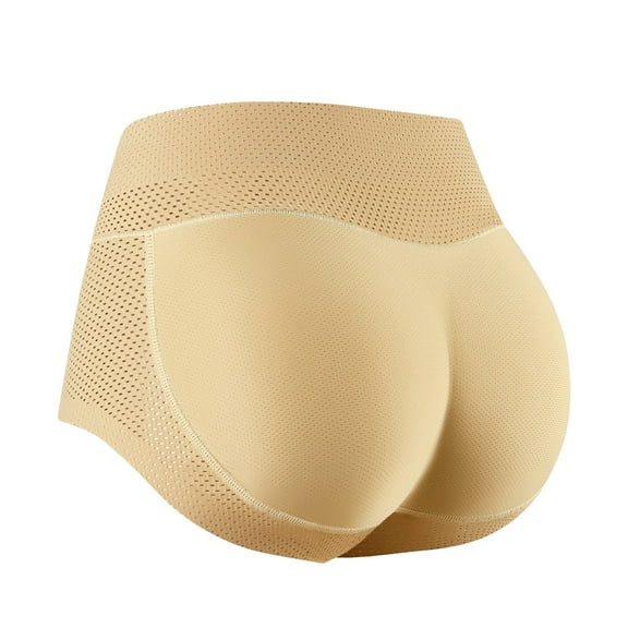 iHPH7 Butt Lifting Panties, Padded Underwear for Women, Butt Enhancer Underwear Women, Seamless Underwear for Women, Briefs for Women, Beige L