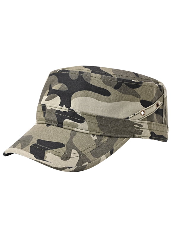 Cadet Cap Fishing Hat Sun Hat Army Hat Outdoor Hat, Camouflage One Size