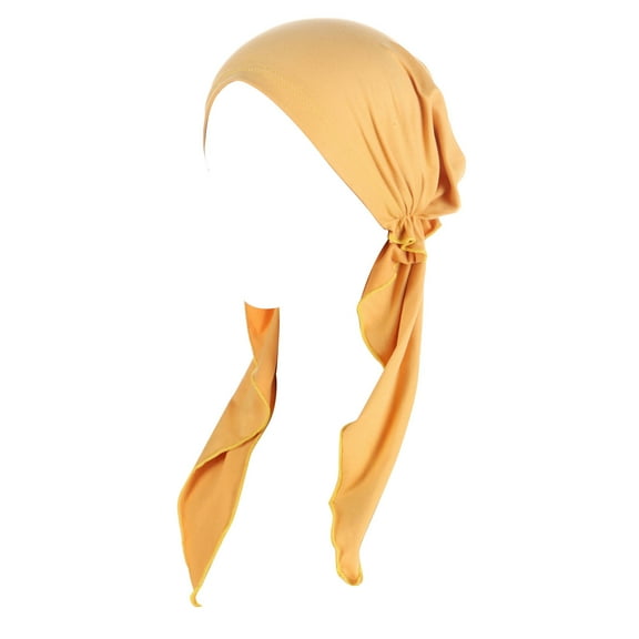 iHPH7 Cancer Headwear for Women, Head Wraps for Women, Pre Tied Head Scarf for Women, Head Coverings for Women, Turban Head Wraps for Women, Head Turbans for Women, Head Scarf for Women, Yellow2
