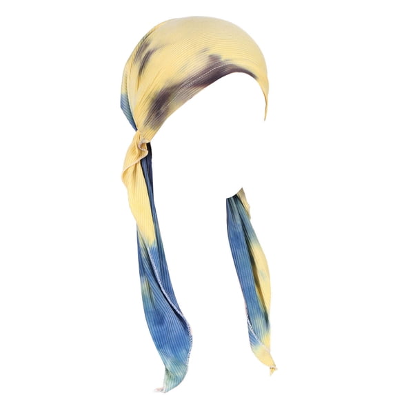 iHPH7 Chemo Headwear Pre Tied Head Scarf Headwraps Lightweight Turban Beanie Cap for Women Blue One Size