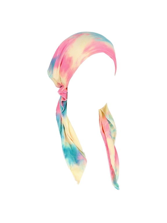 Chemo Headwear Pre Tied Head Scarf Headwraps Lightweight Turban Beanie Cap for Women Multi-color One Size
